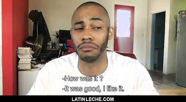 LatinLeche - Latino stud crams two cocks in his mouth