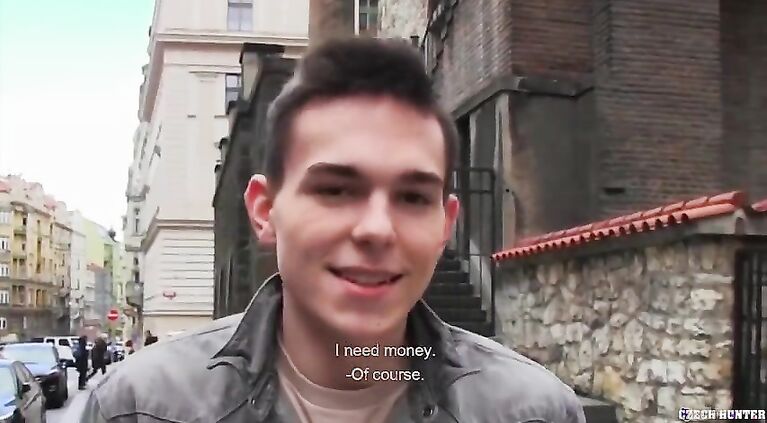 CZECH HUNTER 529 - Amateur Twink Gets Convinced To Deepthroat And Bareback