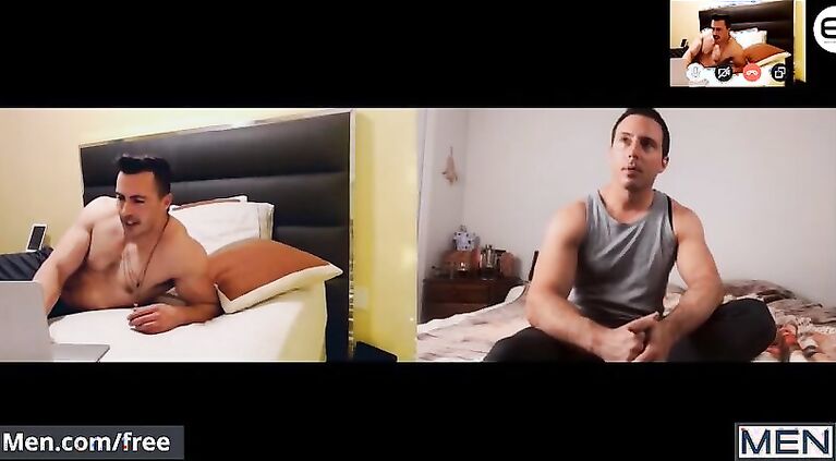 Men - Reese Rideout Gives Newbie Joey Steel Some Tips Over A Video Call But The Duo Becomes Horny