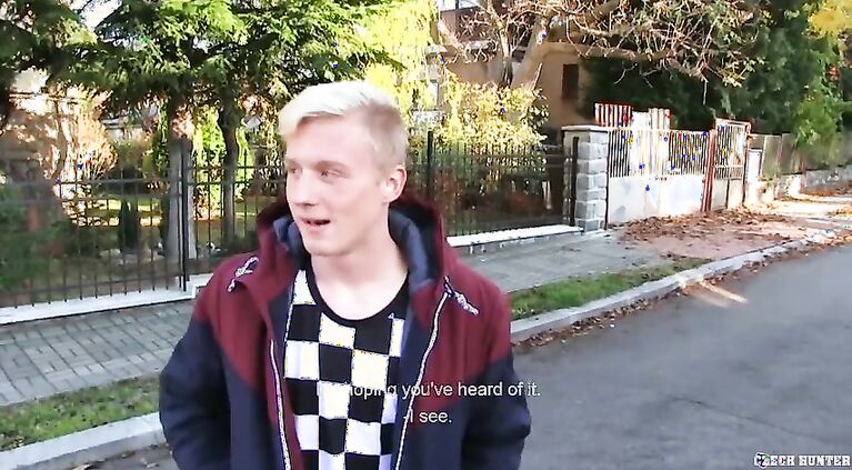 CZECH HUNTER 487 - Hot Blonde Twink Takes On A Dick With Pleasure