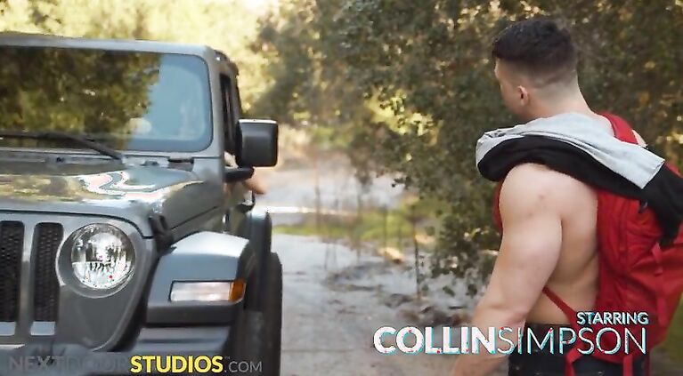 NextDoorStudios - Justin Matthews Pounds Ripped & Shirtless Hitchhiker