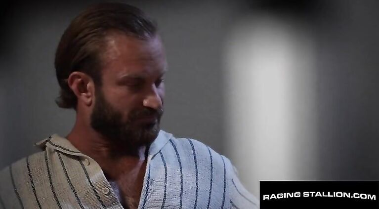 Beefy Muscle Flip Fucks Gorgeous Hunk At Airport Terminal - Beau Butler, Bruce Jones - RagingStalli