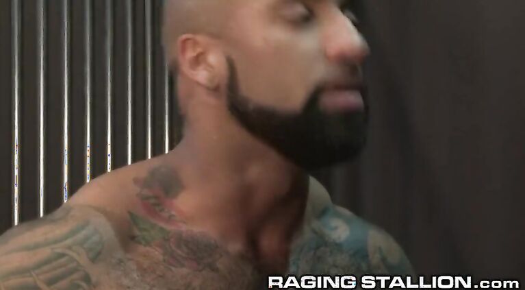 RagingStallion Hairy Black Investigators Sucking Some Dick