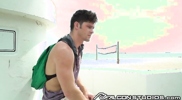 FalconStudios - Cruising Beach Hunks Trade Blowjobs