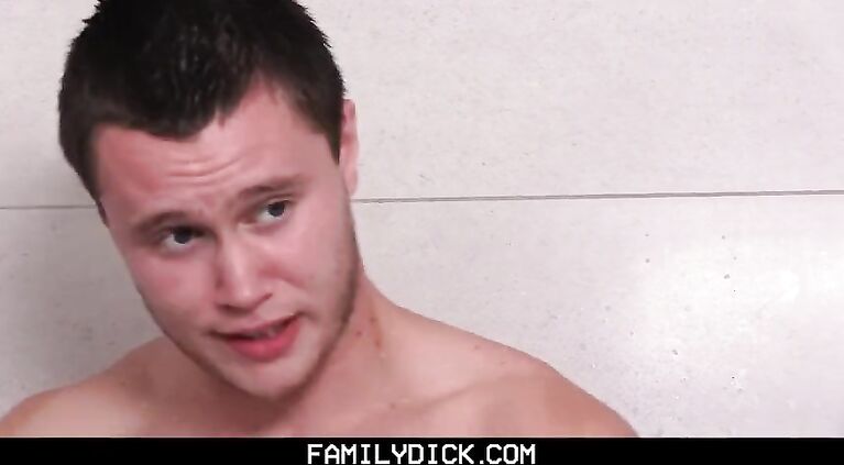 ❤️FamilyDick - Big meaty step brother fucks and sucks his tiny twink bro