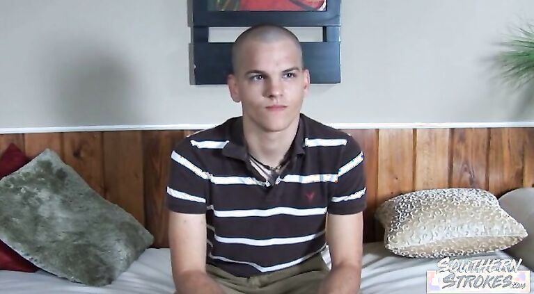 SOUTHERNSTROKES Buzz Haircut Amateur Masturbates Solo