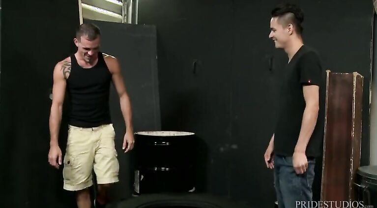ExtraBigDicks Public Warehouse Ass Fuck
