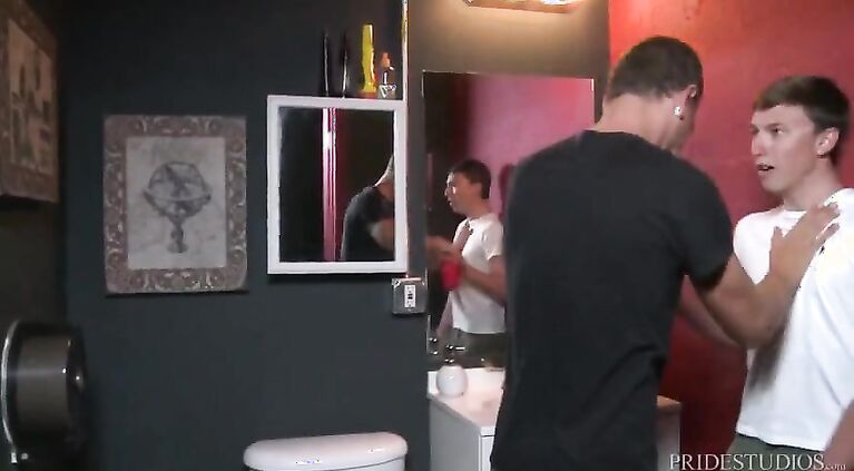 Cock Virgins Party Bathroom Fuck