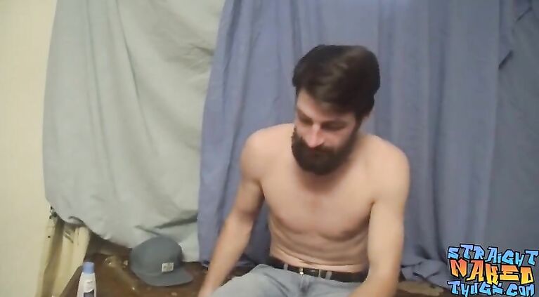 Handsome straight thug Mickey Waters masturbates and cums