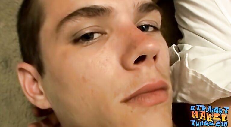 Solo straight thug stroking dick until spilling load of cum