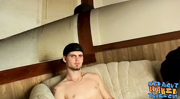 Straight twink Nolan shows off body and solo masturbation