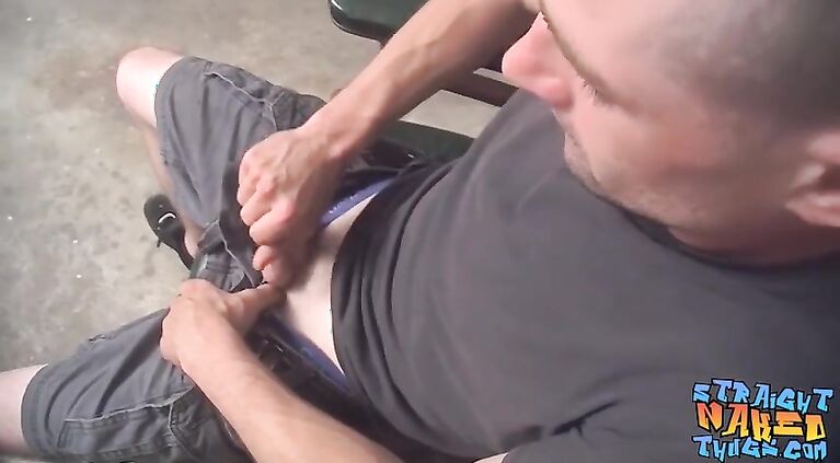 Skinny amateur works hard on his sweet straight cock