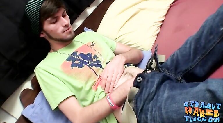 Skinny twink Dakota James going for another jacking off
