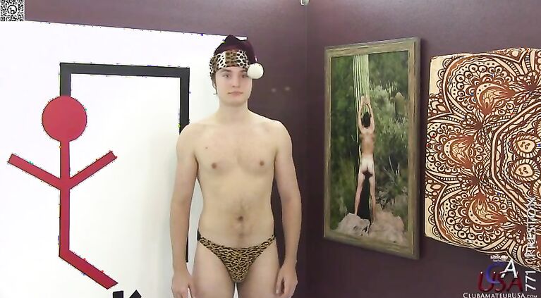 I thought it would be fun to shoot Preston in a Santa scene after he'd gone 6 weeks without cumming.