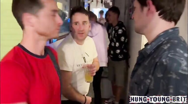 Rough Raw Gritty footage 3 lads cumming @ FULL-ON HOUSE PARTY