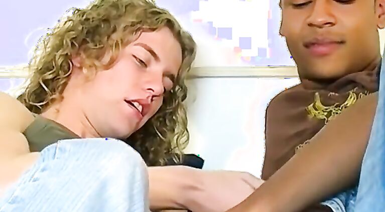 Black British jock ass fucked by cute curly haired amateur