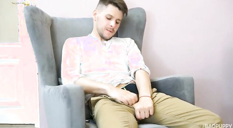 Nick is enjoying bouncing up & down on Dmitry's cock