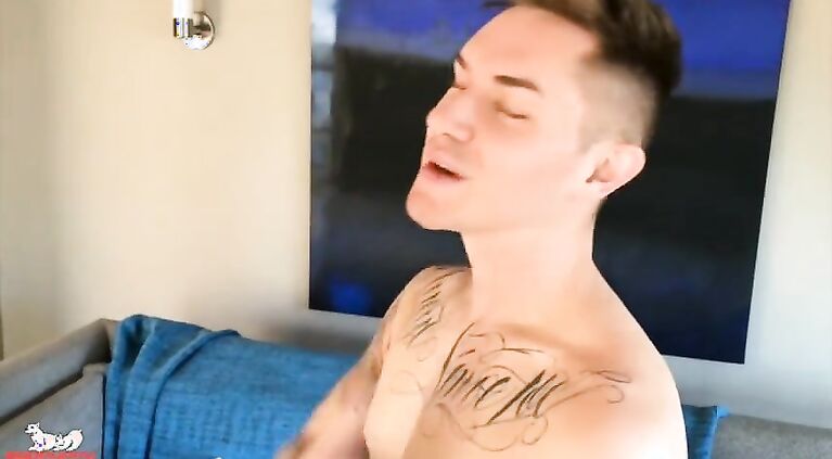 Zak pulls out a dildo & it magically disappears up his ass