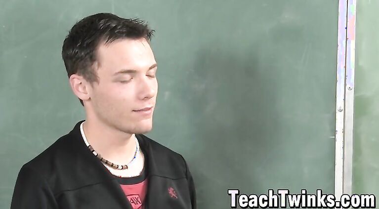 Teacher Ethan Storm seduces his tall student Spencer London