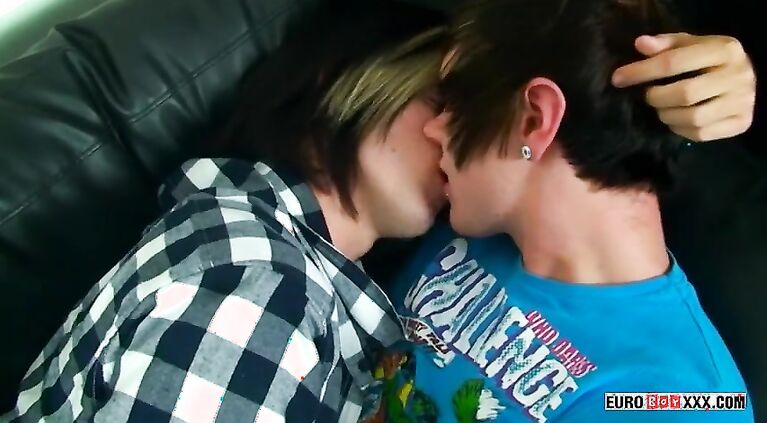Emo twinks Phoenix Link and Leo Poynter make out and fuck