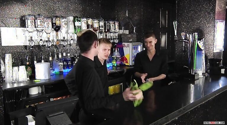 Europeans Corey Conor and Jacob Daniels fuck with Sky James