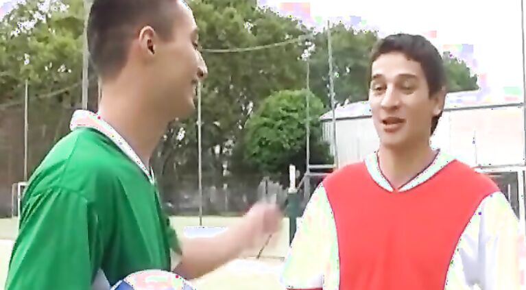 European gay jocks ass fucking after game of football