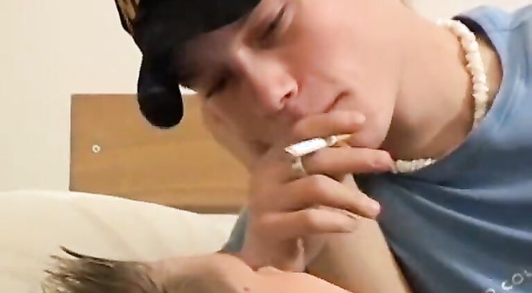 Young man and his friend engage in freaky cock sucking