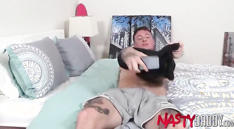 NASTYDADDY Tattooed Stud Dane Stewart Jerks Off Dick Solo