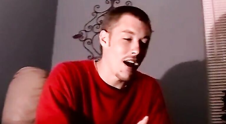 Amateur dick rider with tattoos plays with his hairy dick