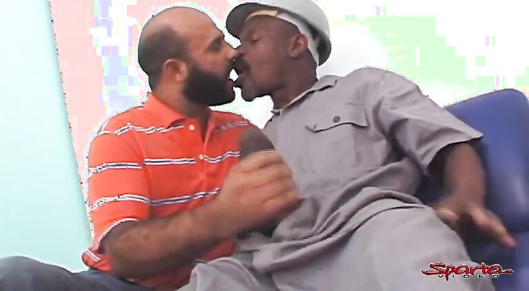 Sparta - Cum Loving Cub Deep Throats A Black Stud!