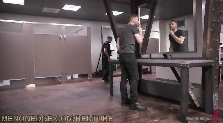 Security Guard Edged In The Bathroom