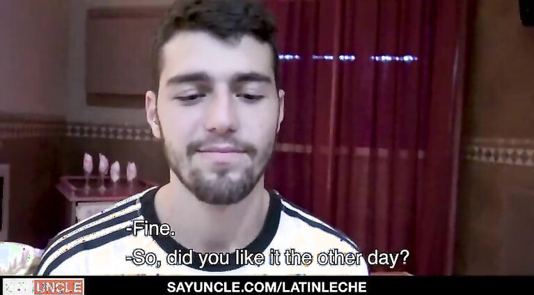 LatinLeche - Cute Latin Guy Enjoying Big Hard Cock