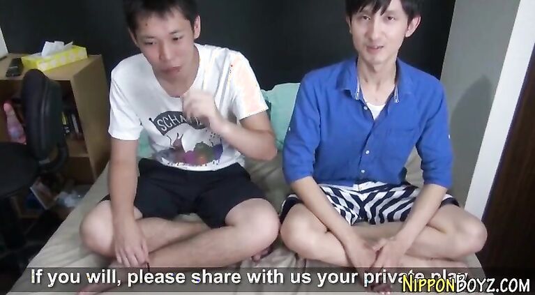 Japanese teen cock tugged