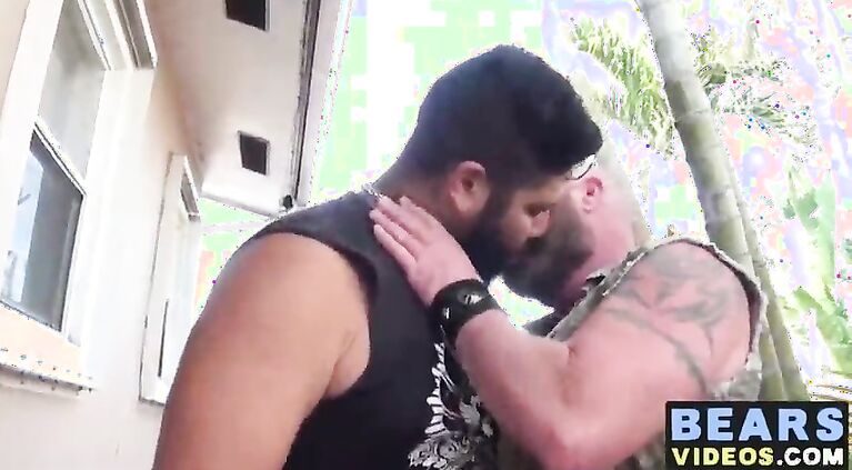 Big strong bear gets naughty with his sexy ass cub