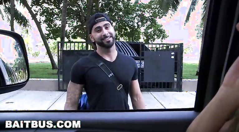 BAIT BUS - Hairy Heartthrob Rich Kelly Takes Rikk York's Dick On A Bus