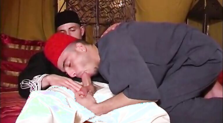 GayArabClub.com - Two Arab guys in their bedroom