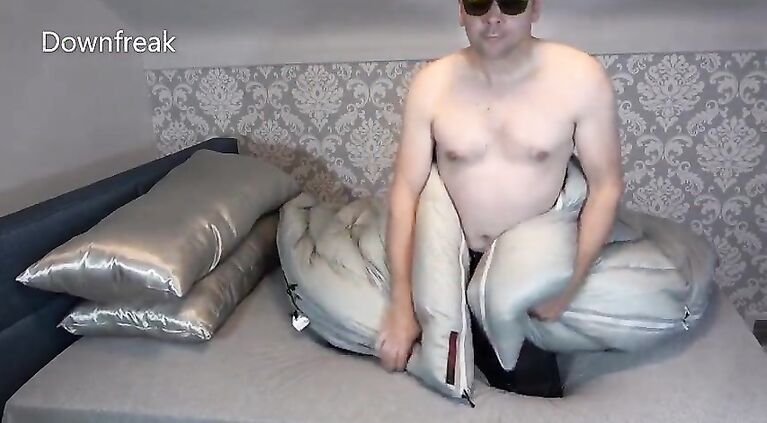 Humping Silver Satin Pillows Part 1