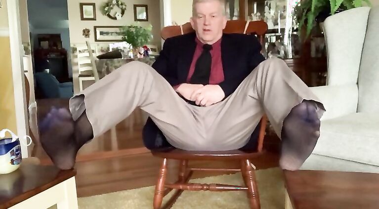 Daddy stripping and masturbating