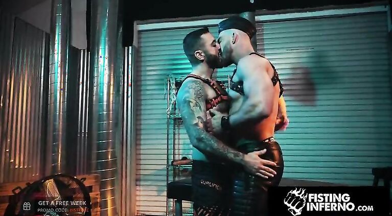 Harnessed Hunk Creampies Hairy Stud - FistingInferno