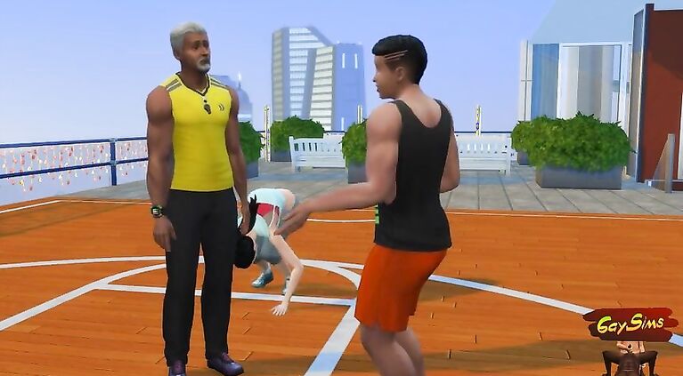 Perv Old Fit Coach Tricked And Fucked a Handsome Boy - WickedWhims