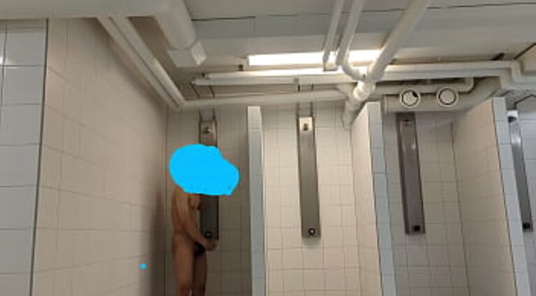 Caught masturbating in the showers