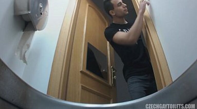 Boys secretly filmed in a public toilet